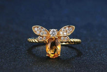 Load image into Gallery viewer, Citrine Bee Ring