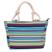 Load image into Gallery viewer, Large Folding Canvas Beach Bag