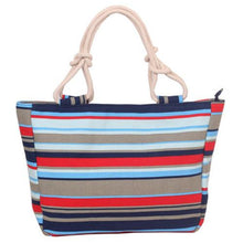 Load image into Gallery viewer, Large Folding Canvas Beach Bag