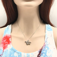 Load image into Gallery viewer, Swimming Turtle Necklace