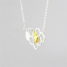 Load image into Gallery viewer, Honeycomb Bee Necklace