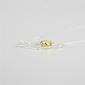 Honeycomb Bee Necklace