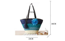 Load image into Gallery viewer, Straw Flower Bag