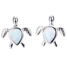 Load image into Gallery viewer, Opal Turtle Earrings