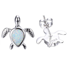 Load image into Gallery viewer, Opal Turtle Earrings