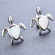 Load image into Gallery viewer, Opal Turtle Earrings