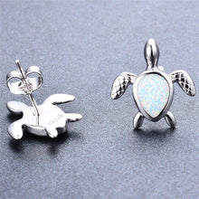 Load image into Gallery viewer, Opal Turtle Earrings