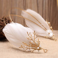 Load image into Gallery viewer, Pearl and Feather Headband