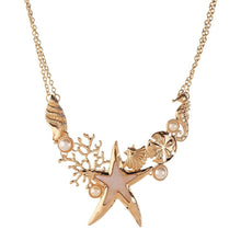 Load image into Gallery viewer, Pearl Starfish Necklace