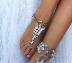 Crystal Barefoot Sandal