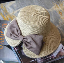 Load image into Gallery viewer, Woven Sun Hat with Bow