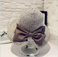 Load image into Gallery viewer, Woven Sun Hat with Bow