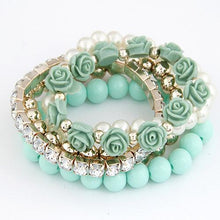 Load image into Gallery viewer, Layered Rose Bracelets