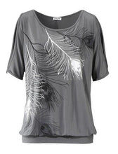 Load image into Gallery viewer, Feather Printed T-Shirt