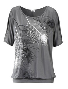 Feather Printed T-Shirt