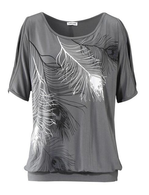 Feather Printed T-Shirt