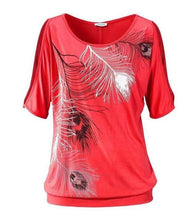 Load image into Gallery viewer, Feather Printed T-Shirt