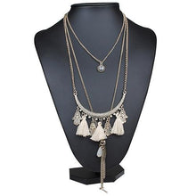 Load image into Gallery viewer, Pacific Tassel Bib Necklace