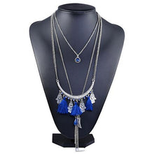 Load image into Gallery viewer, Pacific Tassel Bib Necklace