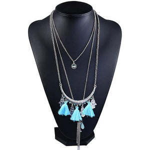 Pacific Tassel Bib Necklace