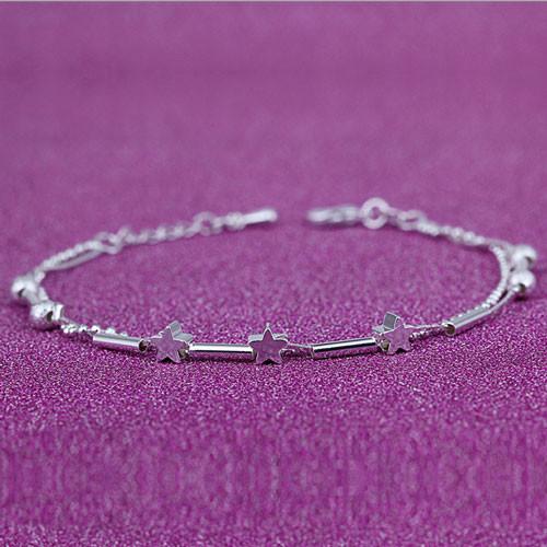 Swimming Silver Anklets