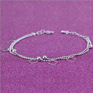 Swimming Silver Anklets