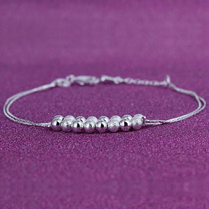 Swimming Silver Anklets