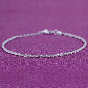 Swimming Silver Anklets