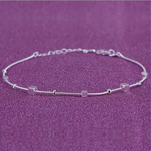 Swimming Silver Anklets