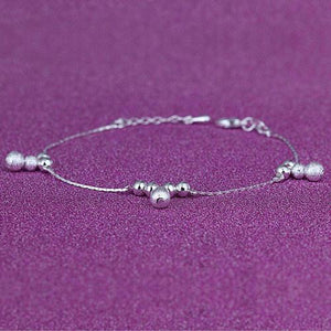 Swimming Silver Anklets