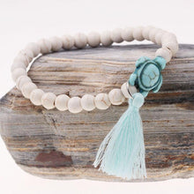 Load image into Gallery viewer, Turtle and Tassel Bracelet