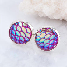 Load image into Gallery viewer, Mermaid Scale Earrings