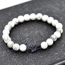 Load image into Gallery viewer, Lava Stone Turtle Bracelet