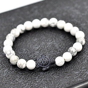 Lava Stone Turtle Bracelet