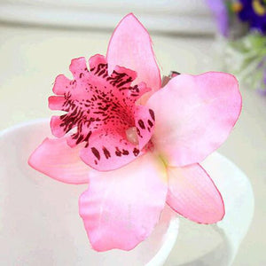 Orchid Flower Hair Clip