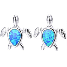 Load image into Gallery viewer, Opal Turtle Earrings