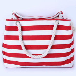 Canvas and Rope Handbag