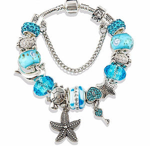 Blue Crystal Ocean Bracelet