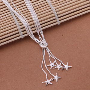 Multi Chain Starfish Necklace