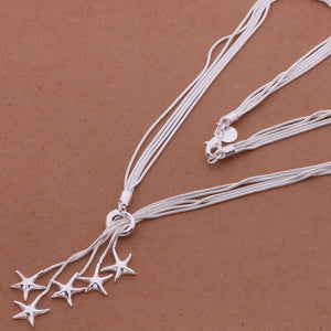 Multi Chain Starfish Necklace