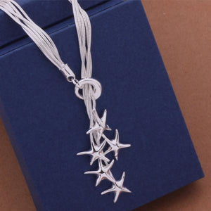 Multi Chain Starfish Necklace