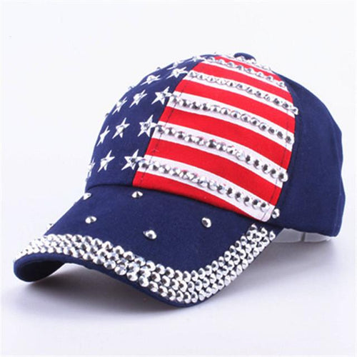 Rhinestone Americana Baseball Hat