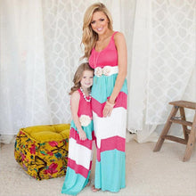 Load image into Gallery viewer, Color Block Mommy and Me Dresses