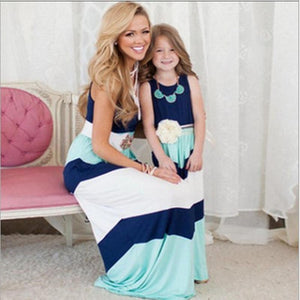 Color Block Mommy and Me Dresses