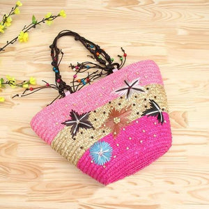 Starfish Woven Beach Bag