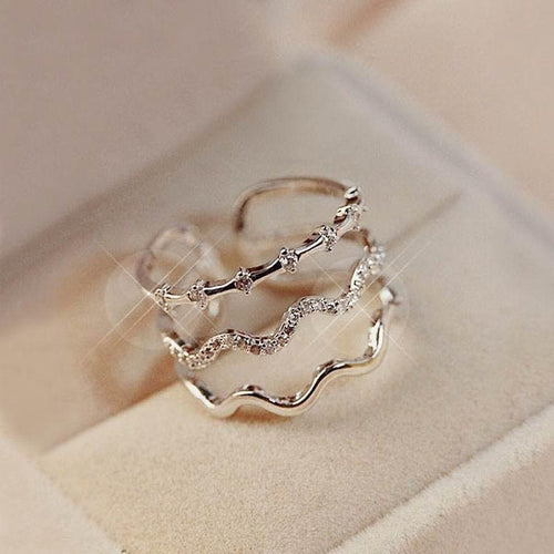 Mulit Layer Wave Ring