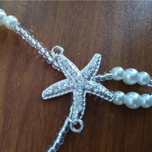 Starfish and Bead Barefoot Sandal