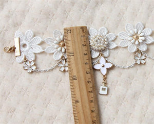 Lace Floral Anklet