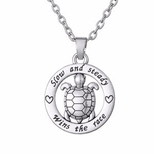 Slow and Steady Turtle Necklace