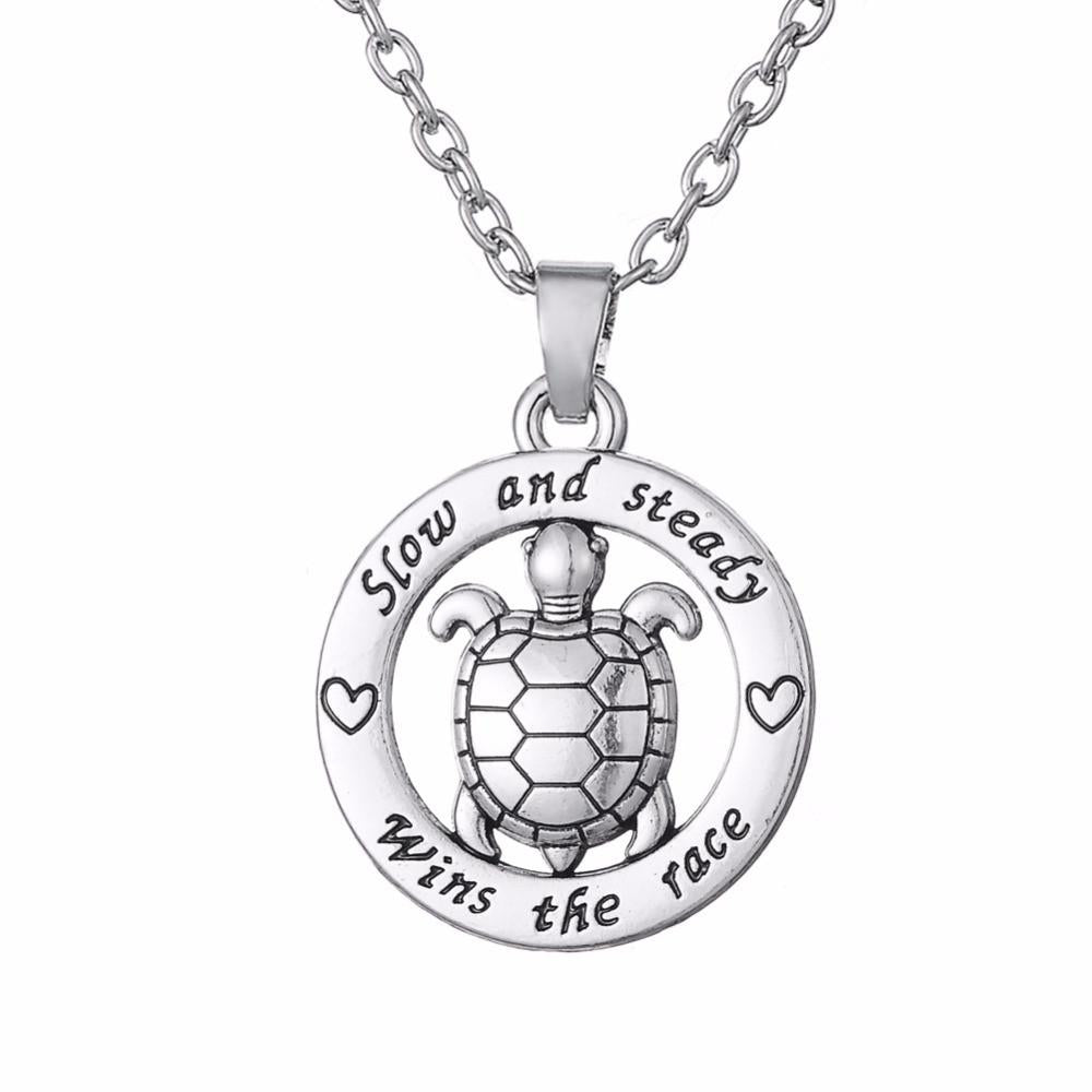 Slow and Steady Turtle Necklace